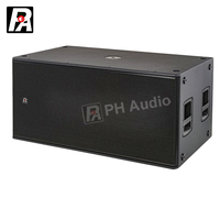 Système de haut-parleurs stéréo en contreplaqué 8008-AS de qualité professionnelle avec aimant en ferrite 2000W 4 ohms, subwoofer DJ et commande vocale, à poser au sol