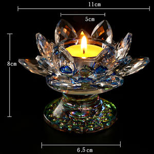 Decorazioni per la casa in cristallo artigianale di cristallo decorazioni per il burro di loto portacandele ornamenti Set regalo accessori - Product Image 6