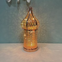 Lanternes LED creuses en métal, artisanat, couleur personnalisée, décoration intérieure, cadeau, décoratif, camping, ciel, marocain, Ramadan, Eid Mubarak