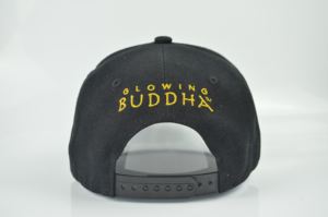 หมวก Snapback ธรรมดาสีดำหมวกแก็ปแบบปักโลโก้ได้ตามต้องการ - Product Image 5