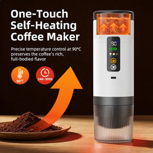 Cafetera Espresso Portátil con Pantalla LED, 20 Bares, 3 en 1, Acero Inoxidable, USB, Eléctrica, Frío/Caliente, para Camping y Auto - Product Image 3
