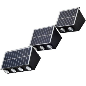 Lámpara Solar de Pared para Exteriores, Resistente a la Lluvia, Lámpara de Jardín con 12 LED, Sensor de Movimiento, Luminaria de Paisaje - Product Image 1