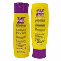 Kaoyo Ensemble Professionnel Soin Capillaire Kératine et Amande 2-en-1 325ml+325ml Shampoing et Après-Shampoing Hydratant Brillance Traitement Quotidien pour Cheveux