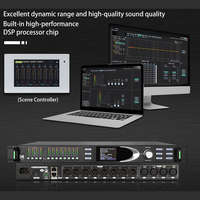 Processeur audio numérique professionnel D6S DSP 96 kHz avec FIR 3 entrées/6 sorties, son de haute qualité, ADC 32 bits/DAC 24 bits, égaliseur 16 bandes