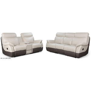 Sofá Reclinable BIS 134 para Sala de Estar, Muebles Modernos de Lujo para el Hogar, Diseño Modular de Cuero Genuino, Sofá de 3 Plazas 3+2+1 - Product Image 1
