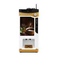 Máquina Expendedora de Café Automática Fácil de Usar, Dispensador de Bebidas Premezcladas Instantáneas de Acero, Sistema de Pago con Código QR, Función SDK