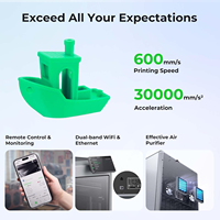 Imprimante 3D FDM K2 Plus, nouvelle vitesse élevée de 600 mm/s, nivellement automatique, connectivité WiFi/USB, garantie 1 an, usage industriel et domestique