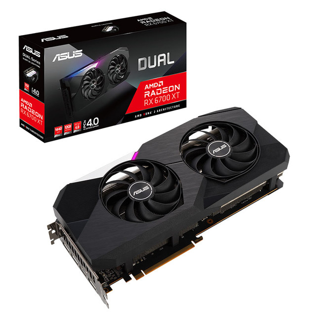 2022 Hot Sell DUAL-RX6700XT-O12G Radeon RX 6700 XT Gaming Graphics Card a