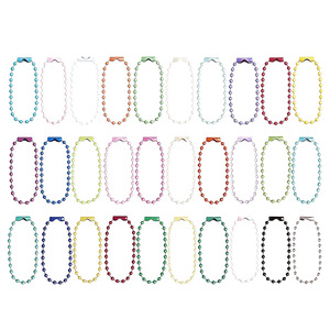 Cadena de cuentas coloridas de 2,4 mm, pulsera de moda unisex, accesorio de joyería para regalo - Product Image 4