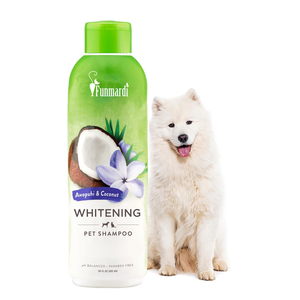 Shampooing blanchissant personnalisé pour chien, éclaircissant pour poils noirs, shampooing respectueux des animaux, brobiotique <span class=keywords><strong>antifongique</strong></span> pour chien blanc, sûr pour chiot - Product Image 1