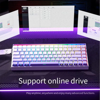 AULA Hero84 HE Wired RGB 8000Hz Gmaing Teclado de interruptor magnético mecánico RT0.01mm 8Khz 128Khz Teclado para juegos