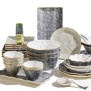 Juego de platos de cerámica para <span class=keywords><strong>cena</strong></span>, vajilla de porcelana de nuevo estilo, vajilla para restaurante, precio <span class=keywords><strong>2021</strong></span> - Product Image 1