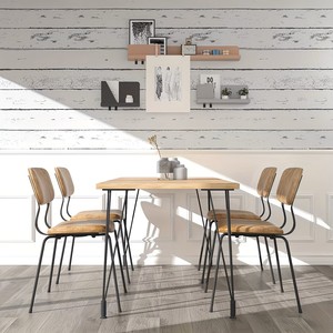 Papier peint autocollant en bois <span class=keywords><strong>noir</strong></span> <span class=keywords><strong>et</strong></span> <span class=keywords><strong>blanc</strong></span>, imperméable, adhésif en PVC, <span class=keywords><strong>pour</strong></span> la décoration du salon <span class=keywords><strong>et</strong></span> de la maison, vente chaude MOI - Product Image 4