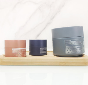 Custom Painted Blue Round Tin Cream Jars Wide Mouth 5g 10g 15g 22g 30g 50g 60g 100g Glass Cosmetic Jar - Product Image 5
