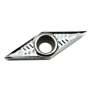 Plaquettes en carbure VBGT VBGT1604/VBGT1103, forme losange, pour tournage extérieur et intérieur, 35 degrés, pour aluminium - Product Image 1
