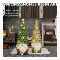 Nouvelle Édition 2026 – Décoration de Table Lumineuse de Noël en Résine, Figurines Gnome et Humanoïde, Ensemble de Pièces pour la Maison et les Fêtes