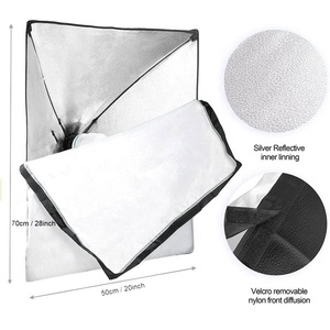 Takenoken 50x70cm pour kit d'éclairage Softbox Lampes à économie d'énergie 20x28 'Accessoire d'équipement de studio photo pour la photographie - Product Image 2