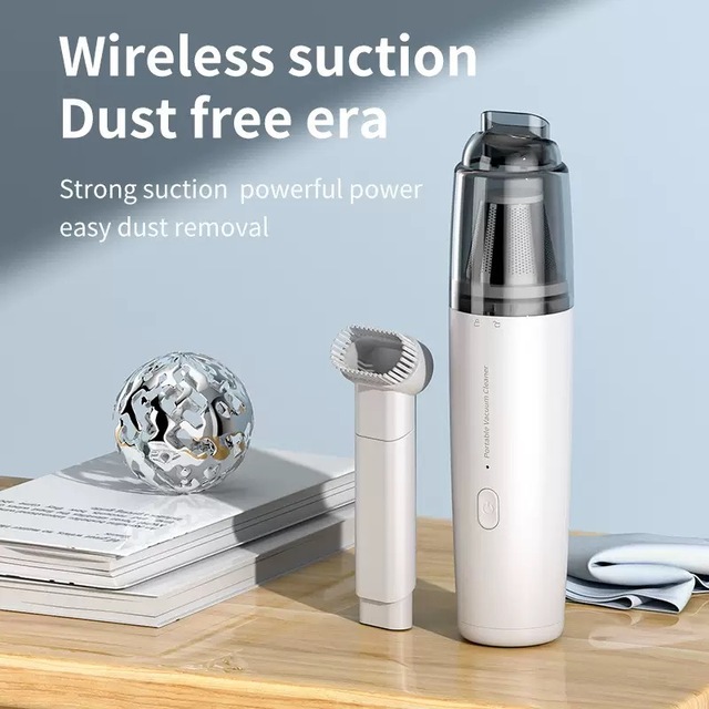 Portable Wireless Handheld Vacuum Cleaner Strong Suction Mini Cordless Car Vacuum Rechargeable Hand Vac for Home Car Desk Sofa