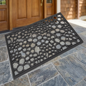 Rubber Mat Bubble Design Non Slip Anti-Bacteria Stain Resistant Outdoor Entrance Decorative Floor Mat Washable Easy Clean - Product Image 2