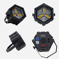 Projecteur de scène LED rétro avec 3x30W LED et 36 pixels RGB 5050 à effet, contrôle DMX512 RDM pour DJ, club et événements