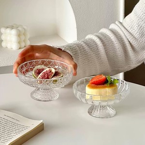 Plateau à fruits secs en verre de style glacier, plateau à desserts, présentoir à snacks, plateau à bonbons, design minimaliste et épuré, pour la maison et le salon - Product Image 2
