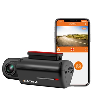 EACHPAI T1 WiFi <span class=keywords><strong>Dash</strong></span> Cam FHD 1080P Được Xây Dựng-<span class=keywords><strong>In</strong></span> <span class=keywords><strong>GPS</strong></span>, Siêu Tụ Điện, Tầm Nhìn Ban Đêm, Góc Rộng 150 Độ Xe Máy Ảnh DVR - Product Image 1