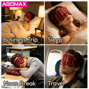 Antifaz de Satén de Alta Calidad Premium, Antifaz de Satén Sedoso sin Presión en los Ojos para Dormir de Lado, Siesta en el Avión - Product Image 6