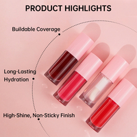Huile à lèvres brillante, huile aromatisante plus dodue, hydrate et hydrate en profondeur, huile pour les lèvres vegan de marque privée