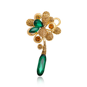 Broche Retro Floral Chapado en Oro Rosa para Niños, Elegante y Moderno, Accesorio Creativo para Abrigo, Ideal para Bodas y Compromisos - Product Image 3