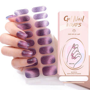 Kits de Uñas Postizas de Lujo con Purpurina Navideña de Alta Calidad, Diseño 3D de Santa Claus y Copos de Nieve, Gran Venta - Product Image 3