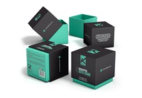 Boîte en carton personnalisée pour la vente au détail avec trou de suspension indépendant pour l'emballage de pochettes de protection RFID