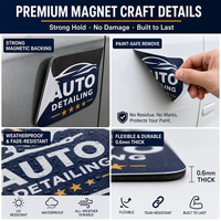 Autocollant magnétique personnalisé de haute qualité, imperméable, avec logo publicitaire, impression UV, pour la décoration de portière de voiture