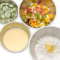 Fabricant vente en gros en acier inoxydable grande capacité bols à mélanger salade de fruits couvercle léger poli Restaurant maison