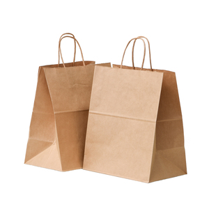 Bolsas de Papel Kraft Natural Imprimibles al por Mayor con Asas Retorcidas, Color Personalizado y Materiales Reciclados para Promoción - Product Image 5
