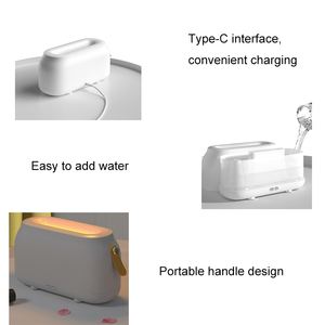 2023 humidificateur aromathérapie à <span class=keywords><strong>Simulation</strong></span> de flamme Protection contre le manque d'eau luminosité réglable <span class=keywords><strong>chambre</strong></span> à coucher lumière ambiante - Product Image 2