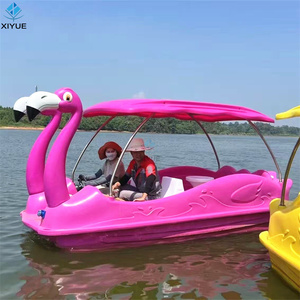 Parco turistico lago acqua barca acqua per adulti attrezzature da gioco 4 persone di plastica fenicottero Goose cigno pedalata per mare lago - Product Image 4