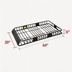 Panier de toit 150 LBS en acier robuste pour Toyota FJ Cruiser, <span class=keywords><strong>porte</strong></span>-bagages extensible pour SUV et <span class=keywords><strong>camion</strong></span>, ajustement universel - Product Image 1