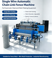 Machine automatique de fabrication de clôtures à mailles losangées à double fil, machine entièrement automatique pour clôtures à mailles losangées, machine à mailles métalliques à coût compétitif
