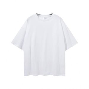 เสื้อยืดคอตตอนพีมาแบบเปล่าสำหรับผู้หญิงผู้ชาย ขายส่ง เสื้อยืดโอเวอร์ไซส์ทรงหลวม พิมพ์ลายโลโก้ได้ - Product Image 6