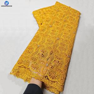 シンヤ<span class=keywords><strong>2026</strong></span>新デザインレーザーオーガンザスパンコールレース生地、ダイヤモンド付き、美しい女性用パーティードレス、クリスタルギピュールコードレース - Product Image 6