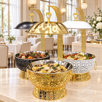 Matériel de restauration XINGPAI, réchauds de luxe pour buffet, chauffe-plats en acier inoxydable, réchaud suspendu avec couvercle