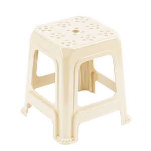 Taburete de Plástico Ele-Gate Color Crema, Libre de BPA, Reciclado, Súper Resistente, Uso Interior y Exterior - Product Image 2