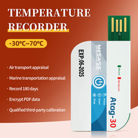 Termometer Digital Nirkabel TempU016 LCD USB Data Logger Tahan Air IP67 Pemantau Suhu Tekanan Baterai LED