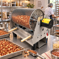 Petite machine électrique et à gaz pour la maison et le commerce, pour la torréfaction de cacahuètes, de graines de melon, de grains de café, de châtaignes et de noix