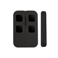 Télécommande JUHUI JH-TX519 avec logo personnalisé, 4 boutons, plastique coloré, moule privé, étanche, 315/433.92MHz, code fixe, code roulant, portée 30M