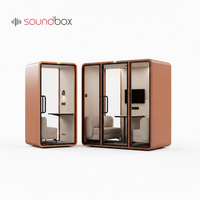 Cabine insonorisée professionnelle Soundbox pour bureau, cabine téléphonique, cabine acoustique, cabine de réunion, cabine de travail