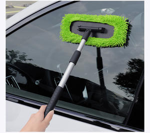 Brosse de nettoyage de pare-brise de voiture télescopique et extensible, dégivreur de vitres, pour <span class=keywords><strong>lavage</strong></span> de voiture, en alliage d'aluminium, nouveau produit - Product Image 6