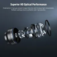 Objectif téléobjectif NEEWER LS-41 PRO 60 mm avec zoom optique 2x, MF HD, multi-couches, clip magnétique 17 mm pour iPhone Android, vidéo, vlog