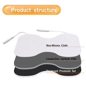 Patchs conducteurs en gel pour électrostimulateurs TENS/EMS, forme papillon - Product Image 3