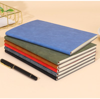 Carnet A5 en cuir super abordable avec logo personnalisable, idéal pour le bureau et la prise de notes de réunions.